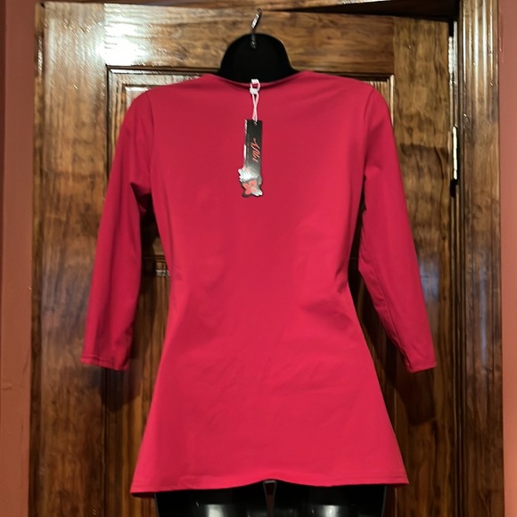 NWT Red Zip Up Tunic - Picture 4 of 7